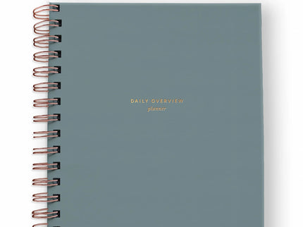 Daily Overview Planner - Steel Blue