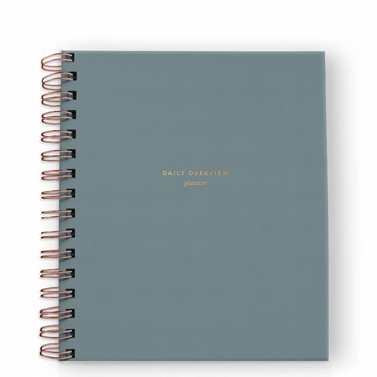 Daily Overview Planner - Steel Blue