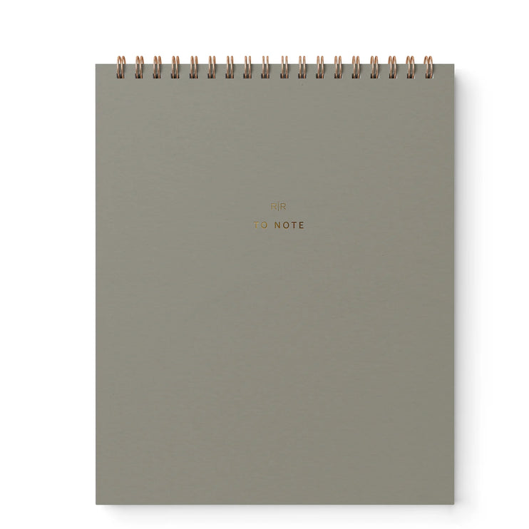 "To Note" Cuaderno Vertical de Líneas - Light Sage