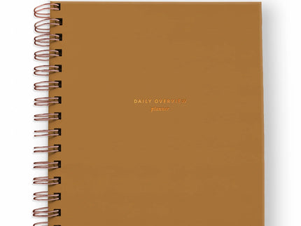 Daily Overview Planner - Mustard