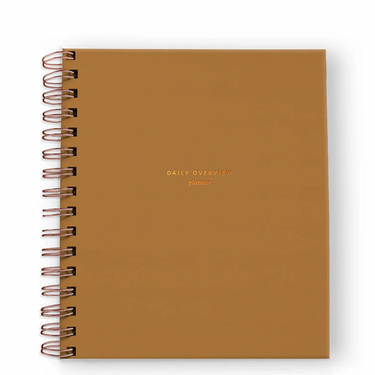 Daily Overview Planner - Mustard