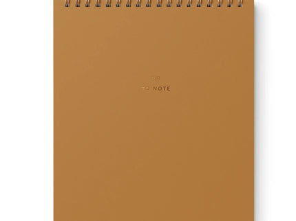 "To Note" Cuaderno Vertical de Líneas - Mustard