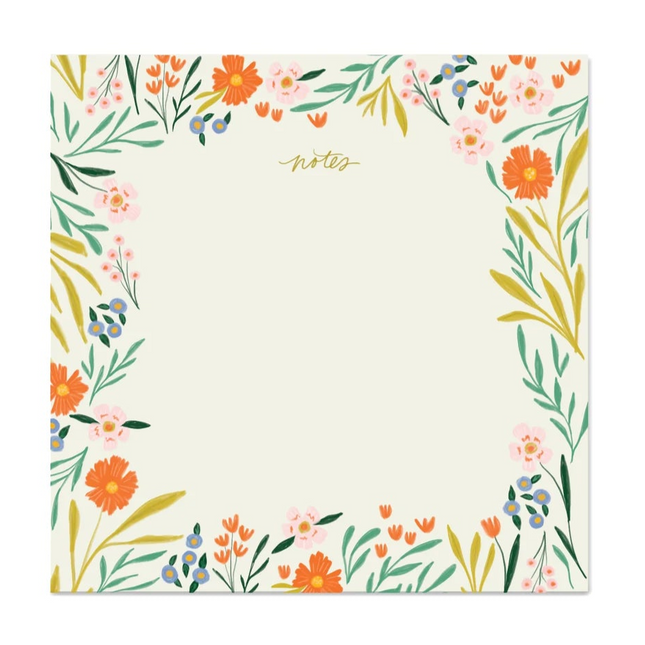 Block Notepad - Floral