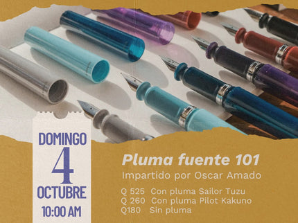 Taller - Plumas Fuente 101