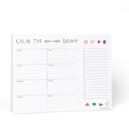 Fork Weekly Meal Planner Notepad