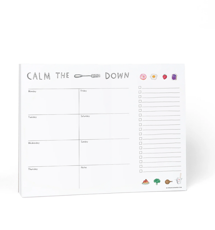 Fork Weekly Meal Planner Notepad