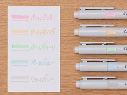 Resaltadores Pilot Kire-Na - Set de 5 - Pale Tones