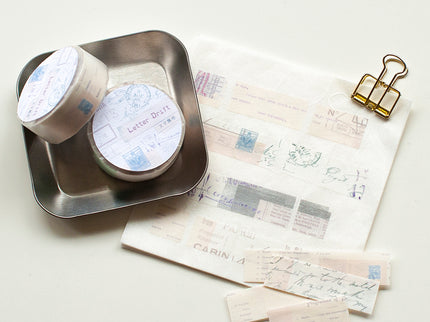 MU - Shape Tape Tear Washi - Letter Drift