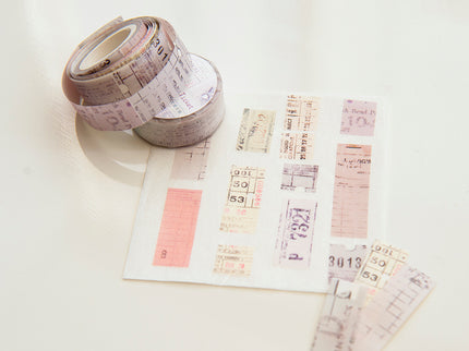 MU - Shape Tape Tear Washi - Letter Blur