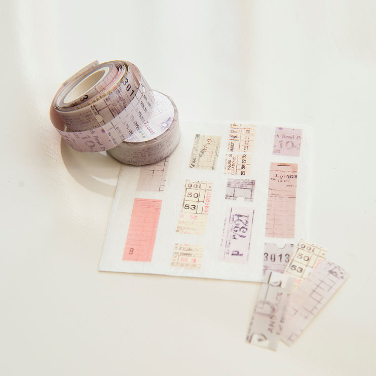 MU - Shape Tape Tear Washi - Letter Blur