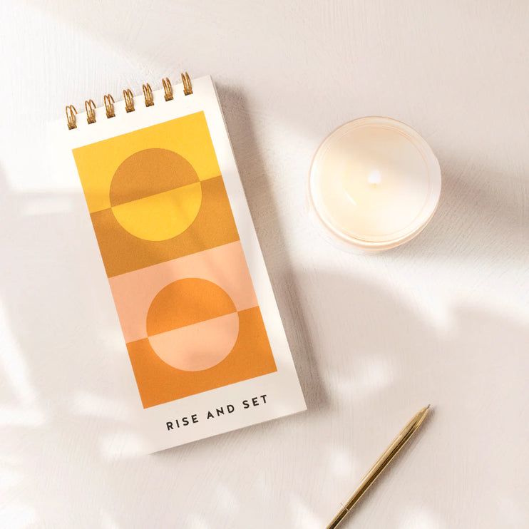 Rise and Set Guided Journal + Candle Set