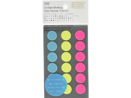 Washi dots - 16mm Neon