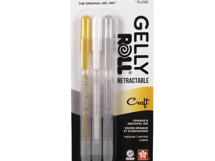 Gelly Roll Retráctil - Set de 3 - Craft