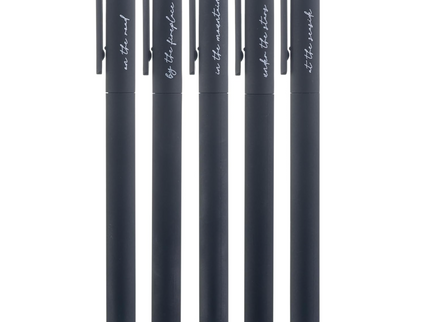 Lapiceros de Gel para Biblia - Set de 5 - Black