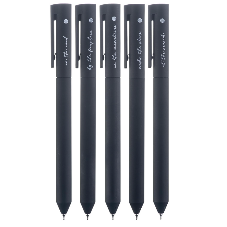 Lapiceros de Gel para Biblia - Set de 5 - Black