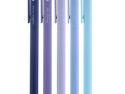 Lapiceros de Gel para Biblia - Set de 5 - Blue