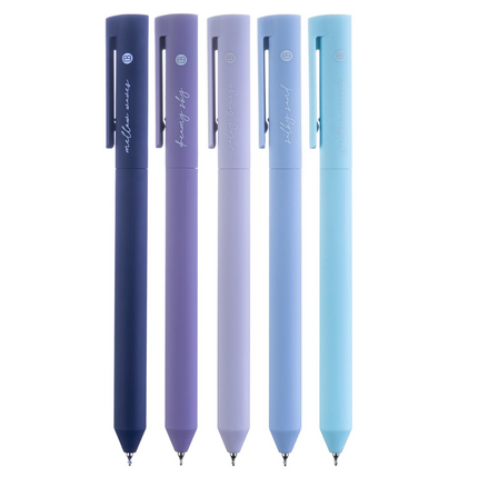 Lapiceros de Gel para Biblia - Set de 5 - Blue
