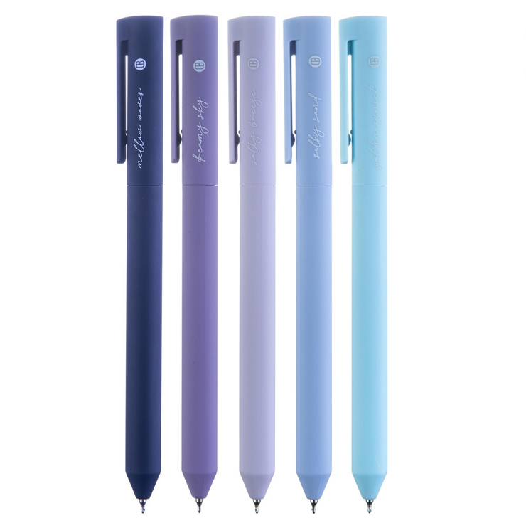 Lapiceros de Gel para Biblia - Set de 5 - Blue