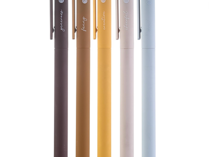 Lapiceros de Gel para Biblia - Set de 5 - Brown