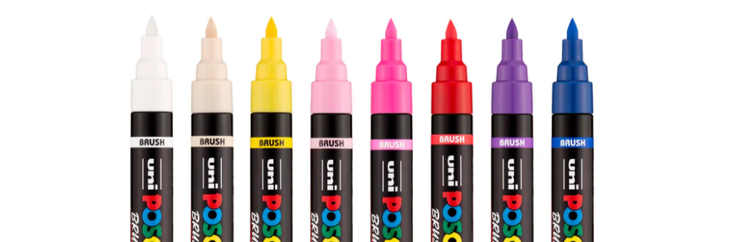 Posca PC5BR - Brush - Set 16