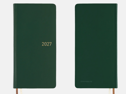 Hobonichi Techo Weeks 2027 - Leather - Forest Green