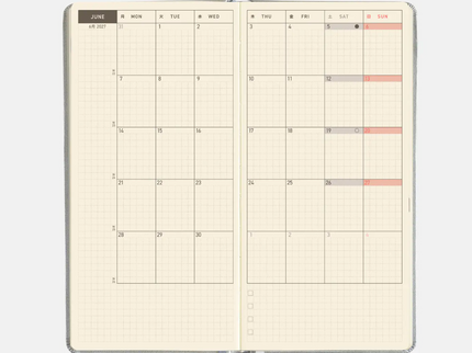 Hobonichi Techo Weeks 2027 - Leather - Noble Silver