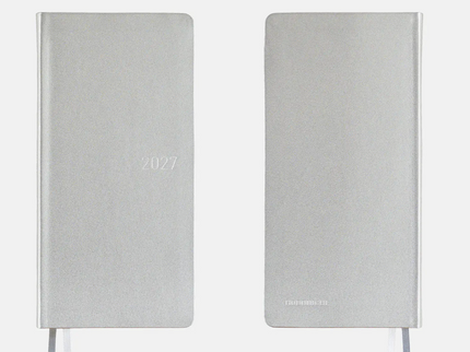 Hobonichi Techo Weeks 2027 - Leather - Noble Silver