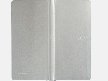 Hobonichi Techo Weeks 2027 - Leather - Noble Silver