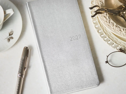 Hobonichi Techo Weeks 2027 - Leather - Noble Silver