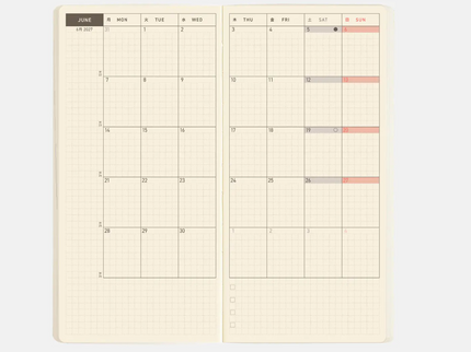 Hobonichi Techo Weeks MEGA 2027 - Sneaker - Lime Green