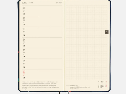 Hobonichi Techo Weeks MEGA 2027 - Bow and Tie - Candy Dream