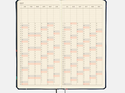 Hobonichi Techo Weeks MEGA 2027 - Bow and Tie - Candy Dream