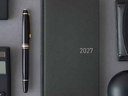 Hobonichi Techo Weeks 2027 - Paper Series - Black Argyle