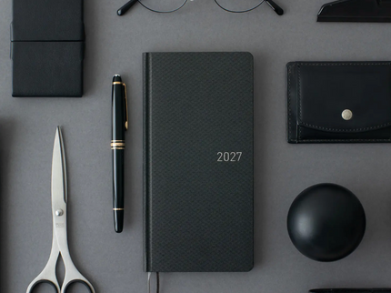 Hobonichi Techo Weeks 2027 - Paper Series - Black Argyle