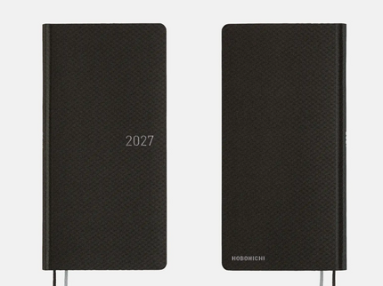 Hobonichi Techo Weeks 2027 - Paper Series - Black Argyle