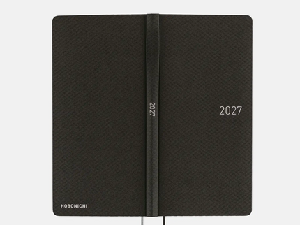 Hobonichi Techo Weeks 2027 - Paper Series - Black Argyle