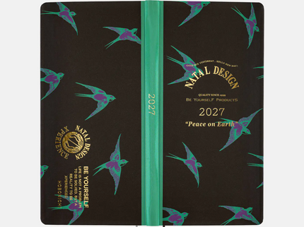 Hobonichi Techo Weeks 2027 - Natal Design - Lucky Swallow
