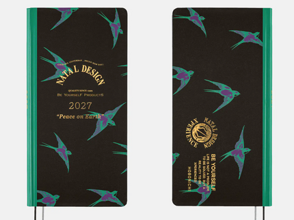 Hobonichi Techo Weeks 2027 - Natal Design - Lucky Swallow