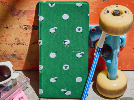 Hobonichi Techo Weeks 2027 - Bow and Tie - Sheep Sheep Sheep