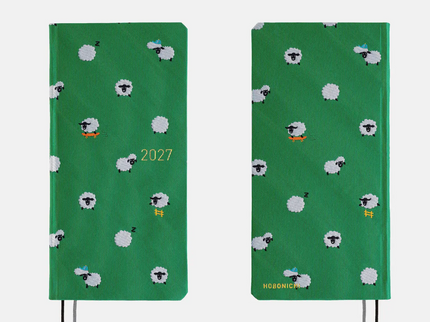 Hobonichi Techo Weeks 2027 - Bow and Tie - Sheep Sheep Sheep