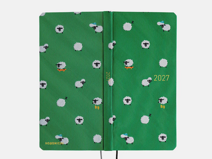 Hobonichi Techo Weeks 2027 - Bow and Tie - Sheep Sheep Sheep
