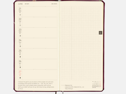 Hobonichi Techo 2027 Weeks - V-A Series: Welcome to the V and A