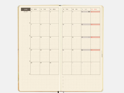 Hobonichi Techo 2027 Weeks - Akiko Miyakoshi - Once, in spring
