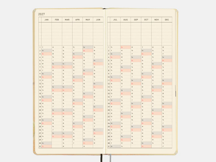 Hobonichi Techo 2027 Weeks - Akiko Miyakoshi - Once, in spring