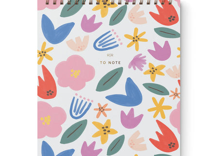 "To Note" Cuaderno Vertical de Líneas - Floral Party