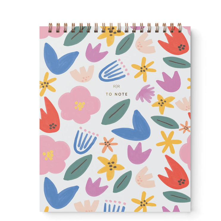 "To Note" Cuaderno Vertical de Líneas - Floral Party