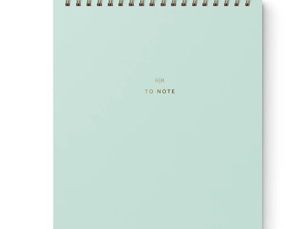 "To Note" Cuaderno Vertical de Líneas - Mint