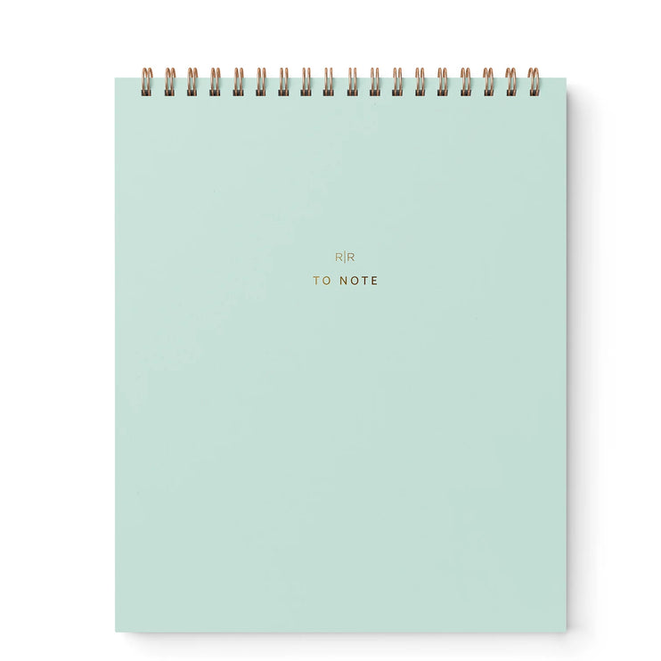 "To Note" Cuaderno Vertical de Líneas - Mint