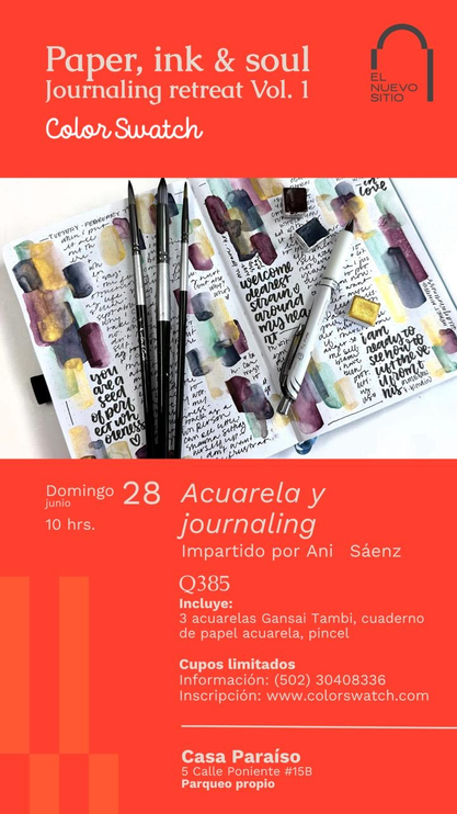 Taller - Acuarelas y journaling