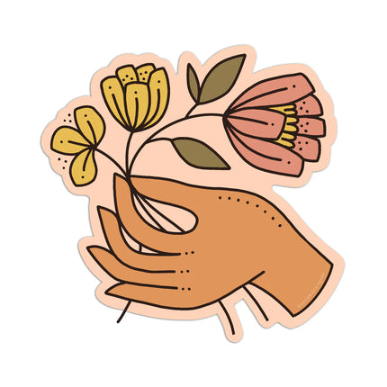 Sticker - Picking  Flowers